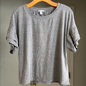 Saks Fifth Avenue Charcoal Short Sleeve Tee